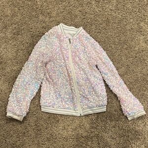 More Than Magic Iridescent Sequin Jacket